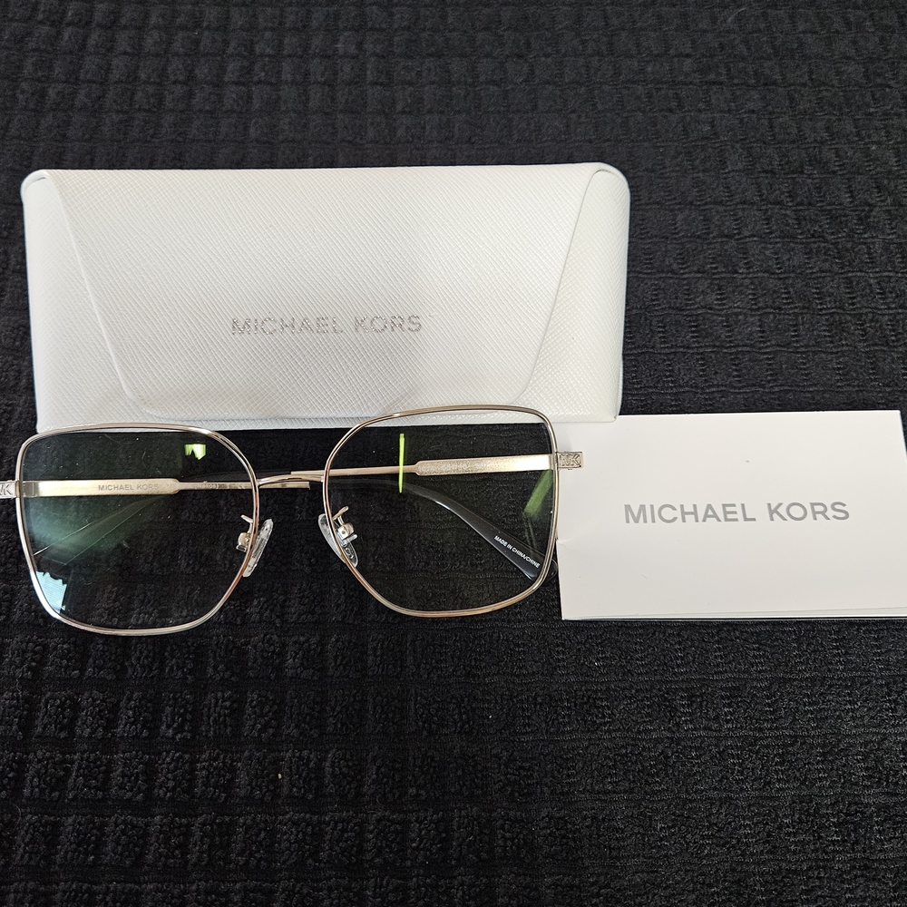 MICHAEL KORS MK 3056 NAXOS 1153 GOLD FRAME AUTHENTIC EYEGLASSES W/CASE 55-16